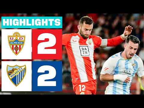 UD ALMERÍA 2 - 2 MÁLAGA CF I HIGHLIGHTS LALIGA HYPERMOTION