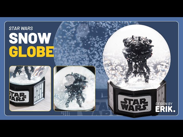 Vídeo relacionado con Bola Nieve Star Wars Droide sonda - Figura Star Wars, Decoración Navidad | Bola de Cristal y Base Resina, Star Wars Merchandising Oficial