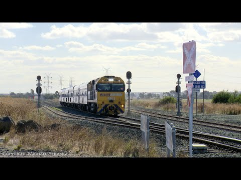 9321 Leads 5AM8 "The Overland" JBRE Passenger Train (10/3/2022) - PoathTV Railways