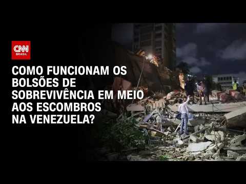 Bolsões de sobrevivência na Venezuela: tenente explica como equipes atuam nestes locais | AGORA CNN