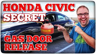 Honda Civic Gas Door SECRET Release Cable Handle - 2016 2017 2018 2019 2020 2021