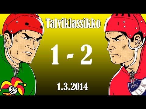 Jokerit-HIFK 1-2 1.3.2014 Talviklassikko kooste HD