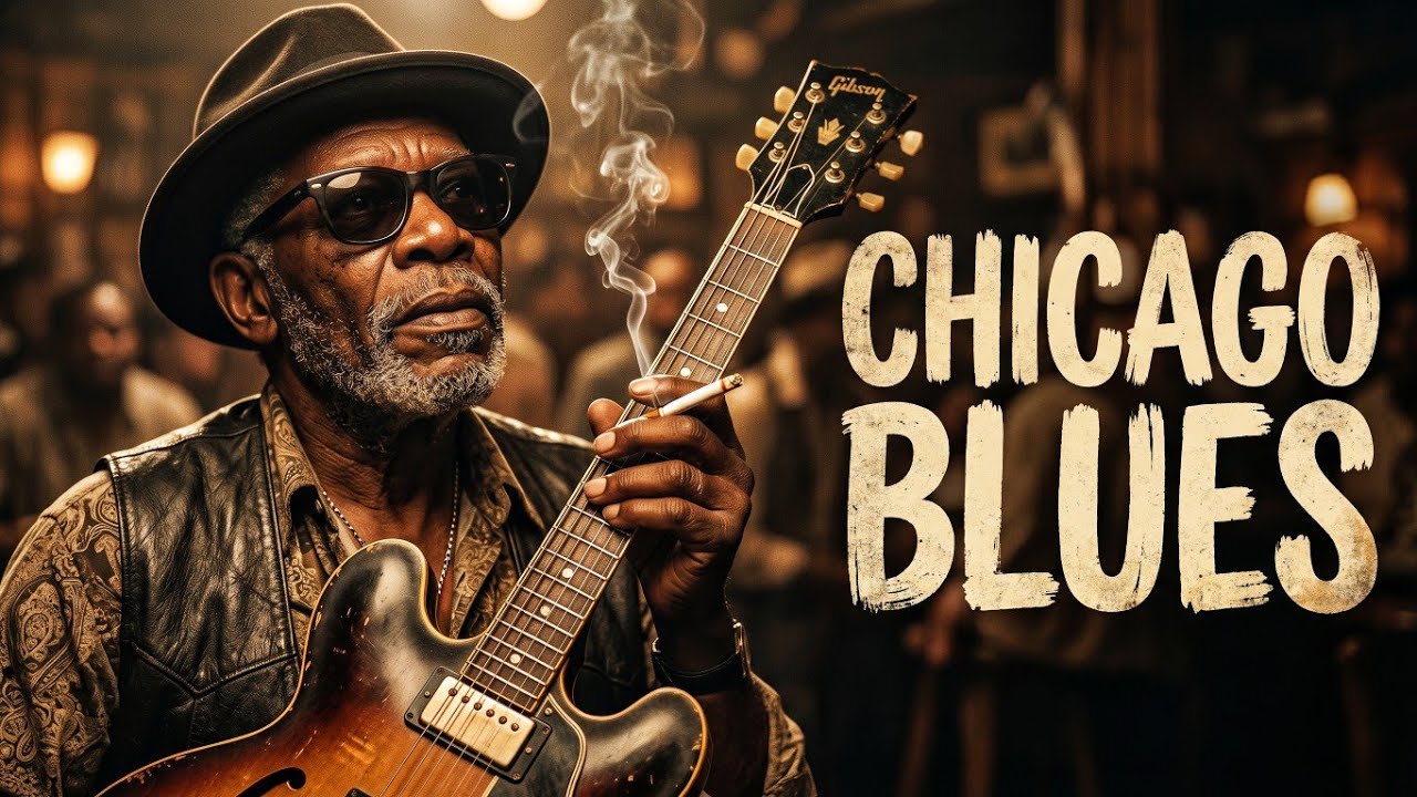 Chicago Blues – Smooth Jazz Blues & Slow Blues Guitar for Late Night Calm | Deep Soulful Vibes