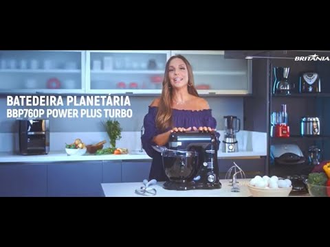 Video thumbnail of Batedeira Planetária Britânia BBP760P Power Plus 700W