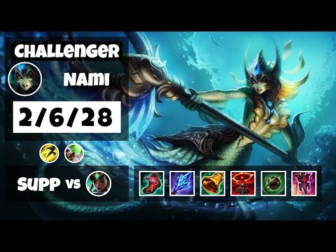 Nami vs Karma EU Challenger SUPPORT (2/6/28) - v11.8