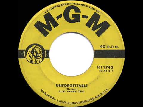 1954 Dick Hyman Trio - Unforgettable