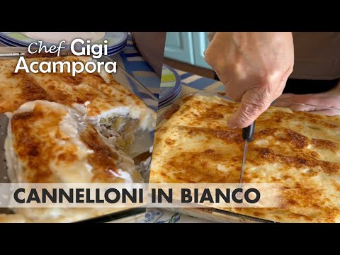 CANNELLONI IN BIANCO CON BESCIAMELLA RIPIENI - RICETTA A 4 MANI CON NONNA TERESA