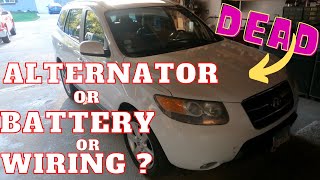 How to test and replace the alternator on an 06-10 Hyundai Santa Fe/ Kia Sorento 3.3 v6