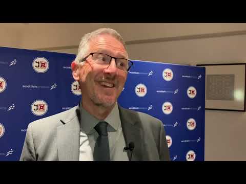 Geoff Wightman at the 4J Studios scottishathletics and jogscotland Annual Awards 2022