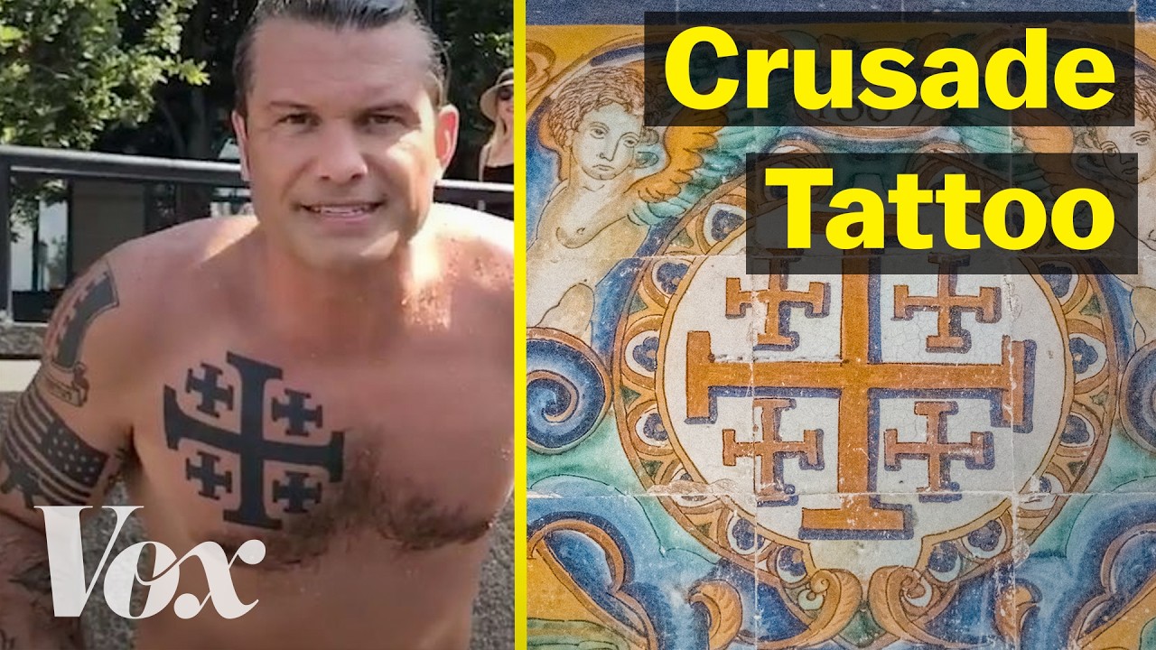 What Hegseth’s tattoos tell us about the war in Iran