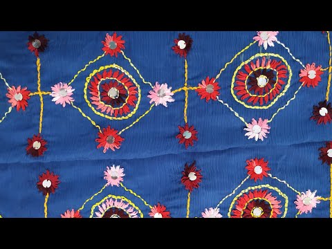 Hand Embroidery phulkari Dupatta | Phulkari By Sarbjit Embroidery Designs.