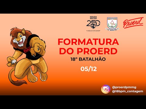 FORMATURA PROERD | POLICIA MILITAR DE MINAS GERAIS | 18º BATALHÃO | CONTAGEM