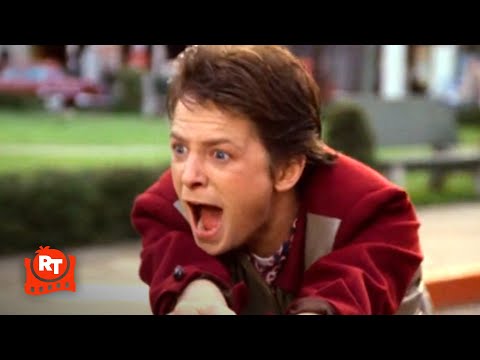 Back to the Future (1985) - The Skateboard Chase Scene | Movieclips