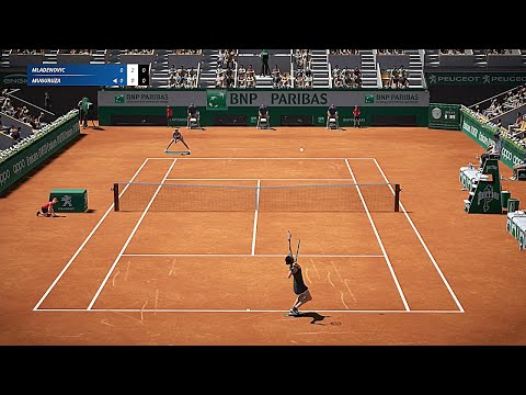 Tennis World Tour 2 Gameplay | Kristina Mladenovic vs Garbine Muguruza