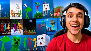 REACT ANIMAÇÃO VS MINECRAFT, REAGINDO A VÁRIOS SHORTS DO ALANBECKER ! #1