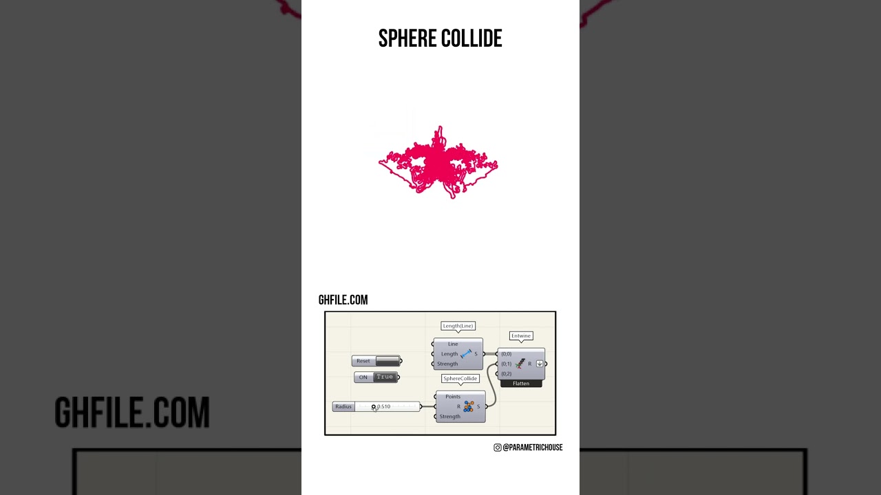 Grasshopper Tutorial (Sphere Collide) #shorts
