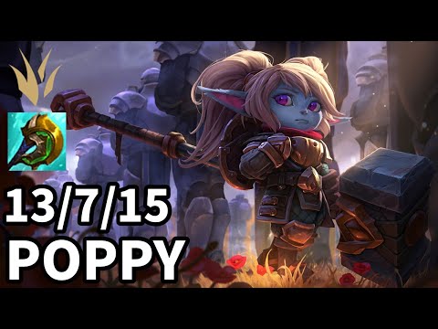 Poppy Jungle vs Vi - Ranked Challenger - Patch KR 12.16