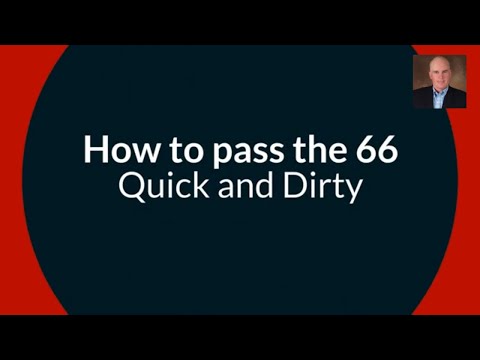 1 Hour Series 65/66 Exam Prep: Quick & Dirty Review(includes Series 65)