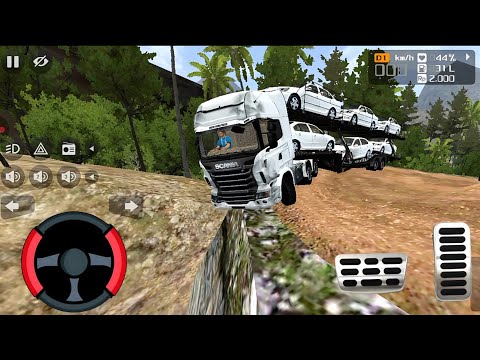 Car Transport Truck Driving Offroad | Cargo Truck Simulator | Multistory Vehicle Transport Game 2025