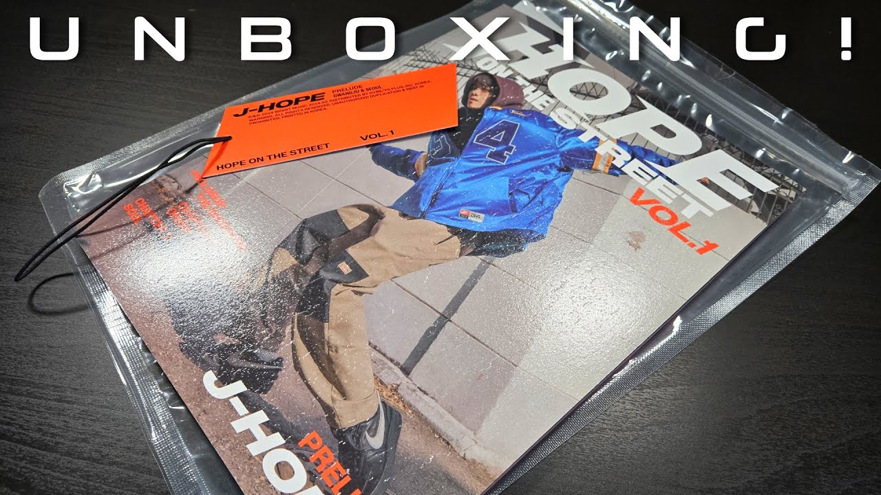 J-Hope (of BTS): Hope on the Street Vol. 1 - Album Unboxing (Prelude version)