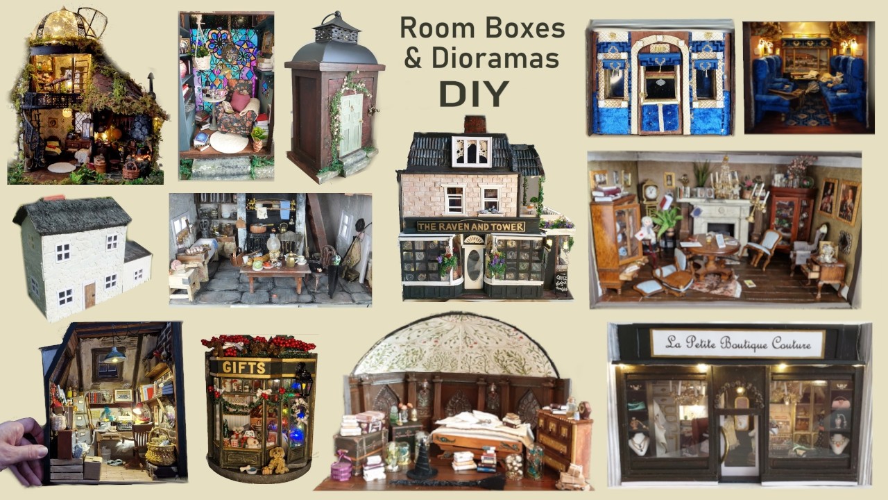 Satisfying DIY Miniature Room Boxes & Dioramas | Tiny World Compilation #MiniatureWorlds