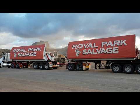 Jamieson Heavy Duty Steel Side Tipper - Royal Park Salvage - In Operation - Loading 1