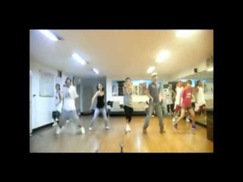 kara,T-ara and 4 minute Two of us Rehearsal mirrored