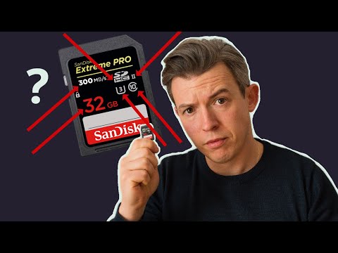 Memory cards for photography and film. What do the numbers and symbols mean?