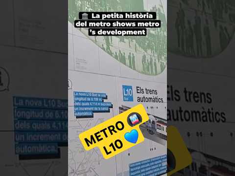 🚇 Barcelona L10 Sud Metro Walk | Torrassa to Foc + 100 Years of Metro Exhibition | #Shorts