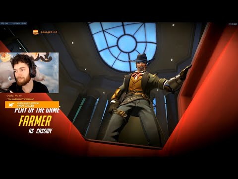 Overwatch Best DPS Pro Dafran Playing Mccree Like F.cking Human Aimbot -POTG-
