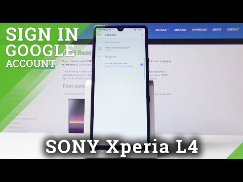 How to Add Google Account in SONY Xperia L4 – Google Sign In