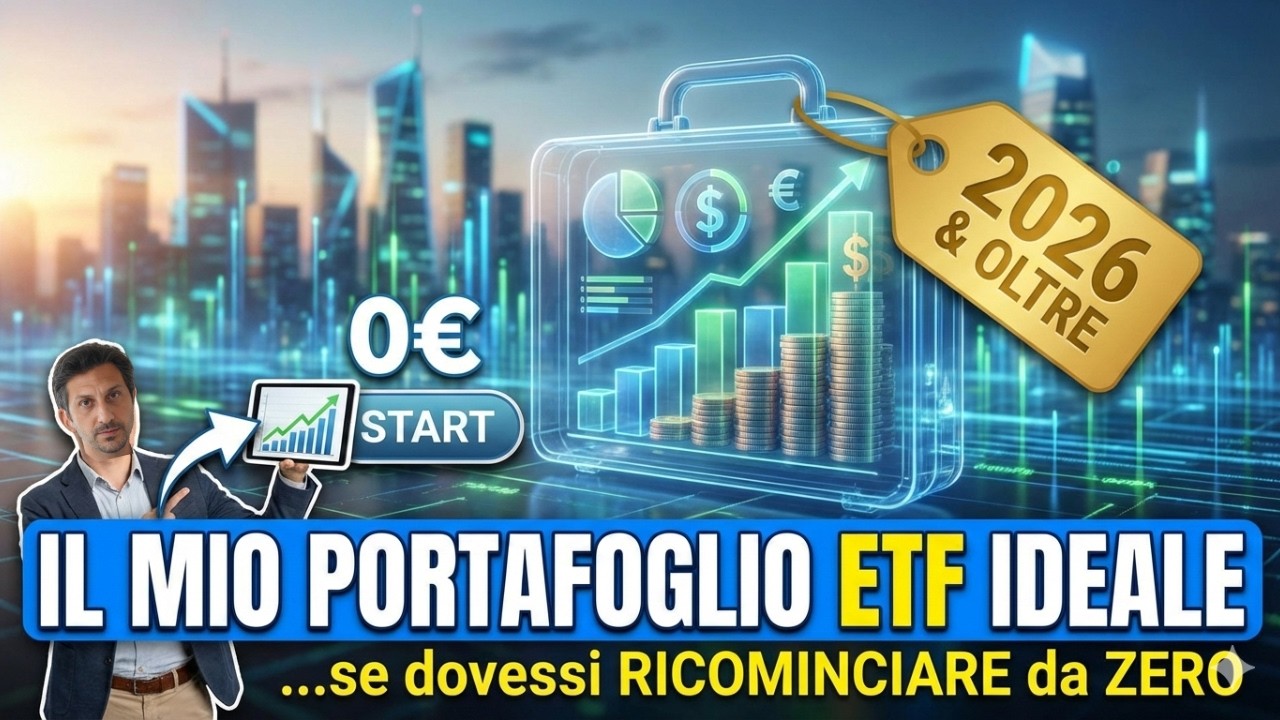 Il mio portafoglio ETF IDEALE per il 2026 (ED OLTRE) … se dovessi RICOMINCIARE da ZERO