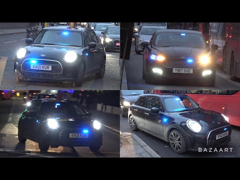 Unmarked Ford Mondeo + Unmarked Mini Cooper (X2) respond in London - Metropolitan Police