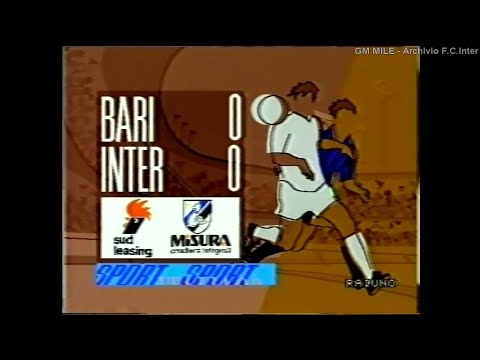 1989-90 (25^ - 18-02-1990) Bari-INTER 0-0 Servizio D.S.Rai1