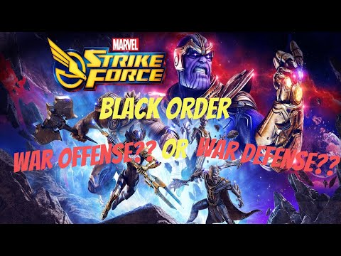 Black Order Alliance War, Offense or Defense?? Marvel Strike Force - MSF