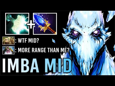NEW META Mjollnir + Scepter AA Mid vs Pudge Sniper Max Range Delete All Meta Heroes WTF Dota 2