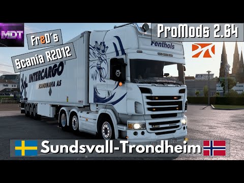 ProMods 2.64|PNG+JBX|Sundsval(S)-Trondheim(N)|FreD´s Scania R2012|Schmitz S.KO by JUseeTV&obelihnio