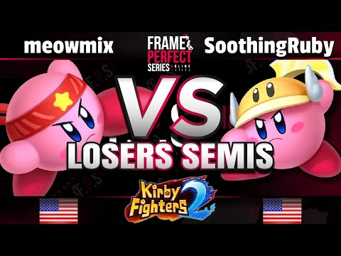 FPS3 L. Semis - meowmix (Fighter/Beetle/Archer) vs SoothingRuby (Cutter/Ninja) - Kirby Fighters 2