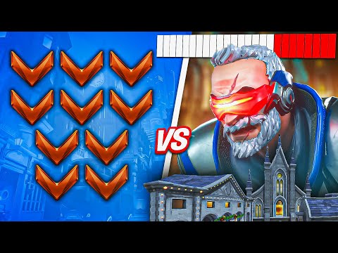 1 BUFFED Top 500 Soldier VS *10* Bronze Players - Who wins?! (Overwatch 2)