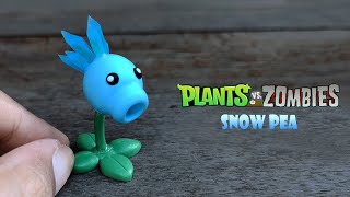 Polymer Clay Plants vs Zombies - Making Snow Pea Shooter With Polymer Clay