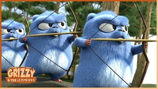 Download lagu Lemming Hoods | Grizzy & the lemmings | 35' Compilation | 🐻🐹 Cartoon for Kids mp3