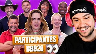 ANALISANDO TODOS PARTICIPANTES DO BBB26! | Brino