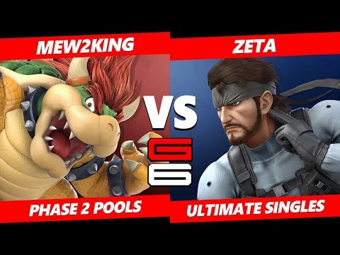 Genesis 6 SSBU - FOX MVG | Mew2King (Bowser) VS Zeta (Snake) Smash Ultimate R2 Pools