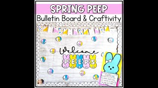 Spring Peeps Bulletin Board and Craftivity Preview