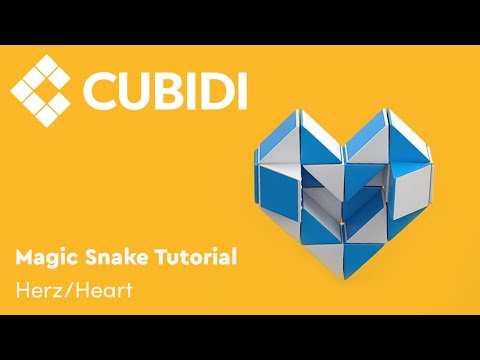 CUBIDI Magic Snake Tutorial – How To – 24 – Anleitung Herz Magic Snake Puzzle