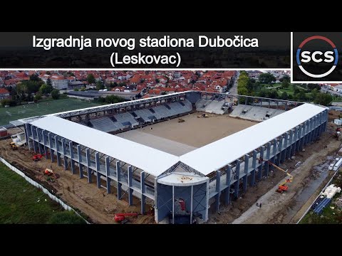 Izgradnja novog stadiona ''Dubočica'' (Leskovac) / U toku su veliki radovi