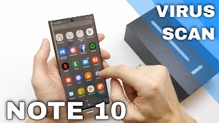How to Detect Viruses in SAMSUNG Galaxy Note 10+ and 10 - Virus Scan Tutorial