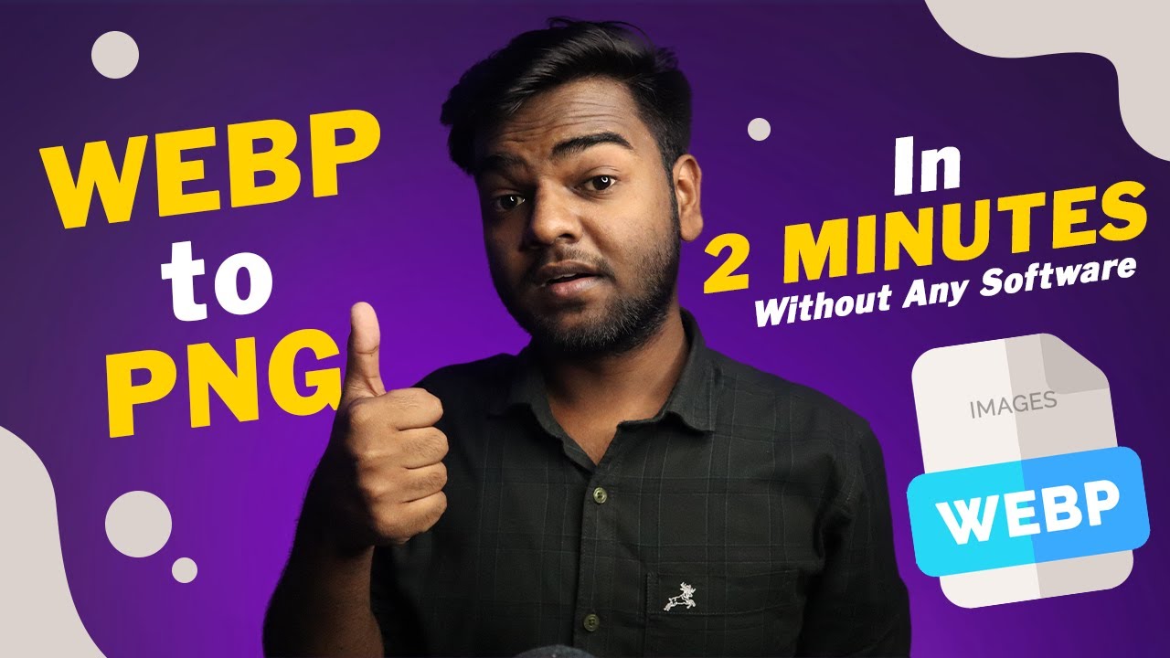 How to convert WEBP to PNG without any software | WEBP Not Opening Problem | Without Software