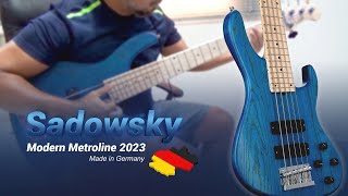 Video thumbnail for Sadowsky 5-24 Modern Metroline 2023 (Made in Germany) - B string and slap test by Edson Borges