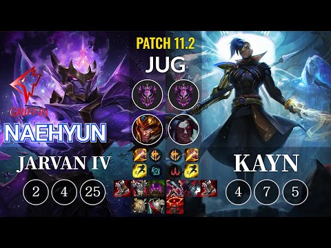 GRF Naehyun Jarvan IV vs Kayn Jungle - KR Patch 11.2